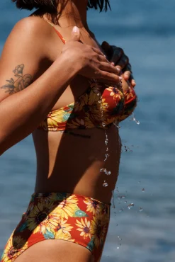 Culotte haute Fleur du soleil