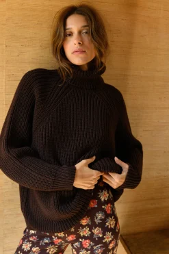 Pull col roulé L'été s'en est allé