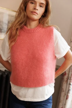 Pull sans manches Au coin du feu