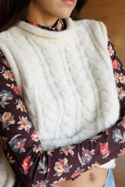 Pull sans manches Reflet d'or