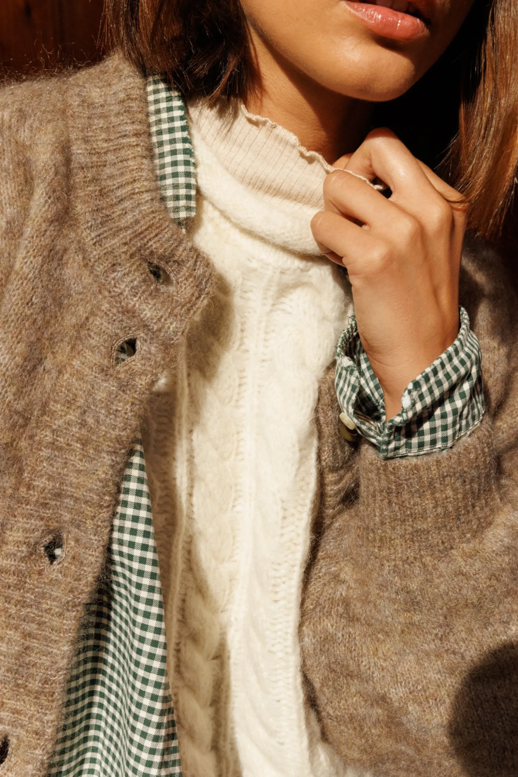 Pull sans manches Reflet d'or