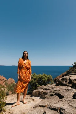 Robe longue Fleur du soleil