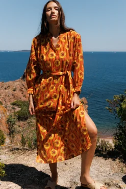 Robe longue Fleur du soleil
