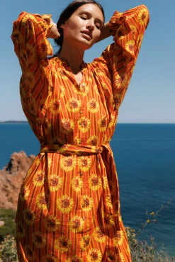 Robe longue Fleur du soleil