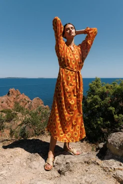 Robe longue Fleur du soleil