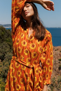 Robe longue Fleur du soleil