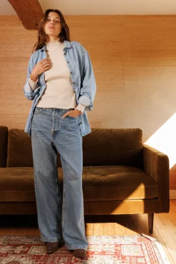 Top col montant Canopée dorée